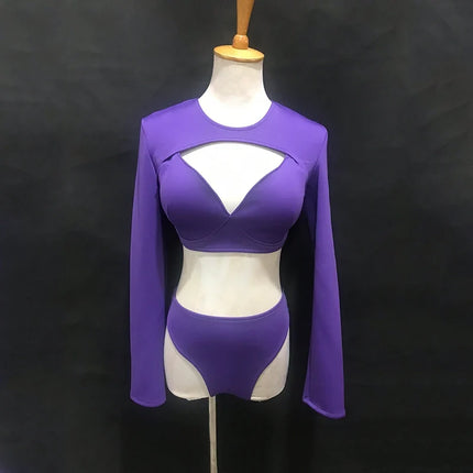 The Stardust Electra Performance Set – Long-Sleeve Pole & Gogo Bikini