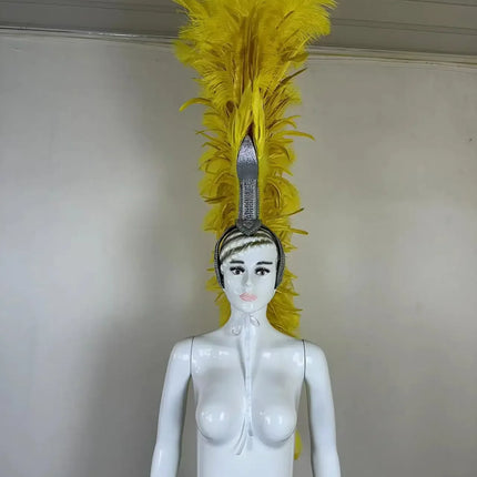 The Stardust Luminary – Premium Feathered Carnival & Samba Halo Headdress
