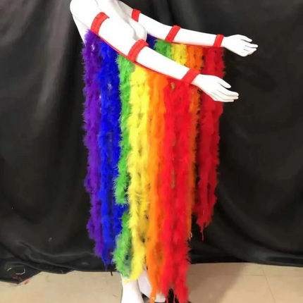 Long Feather Bustle Skirt Costume Accessory
