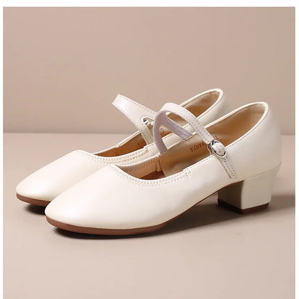 The Stardust Carousel Mary Jane – Classic Low-Heel Dance Pump