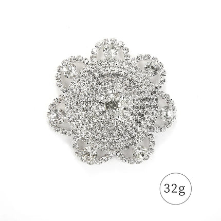 Sparkly Rhinestone Flower Reusable Nipple Pasties Self-Adhesive Silicone Covers