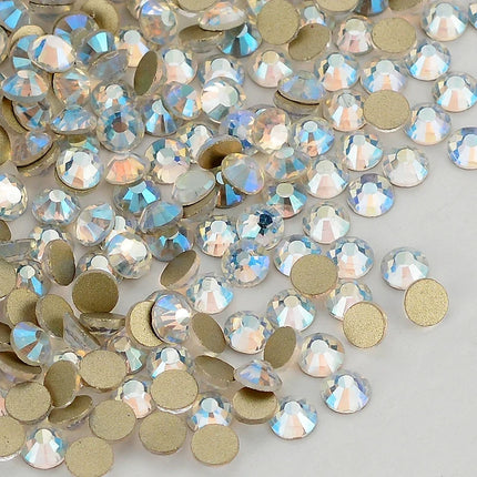 SS3-SS60 AB Gold Bottom Non-Hotfix Glass Flatback Rhinestone