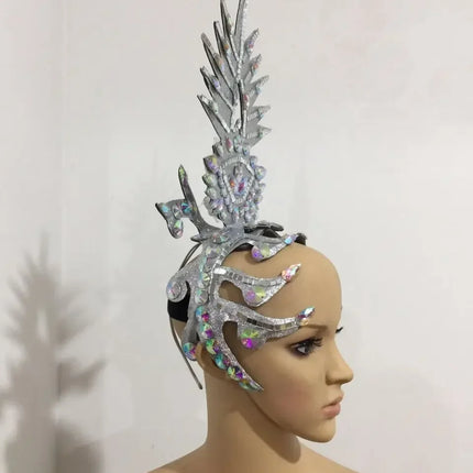 The Stardust Dionysia – Carnival & Samba Feathered Masque Ball Crown