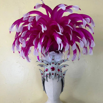 The Stardust Luminary Crown – Pink & Lavender Samba Carnival Headdress
