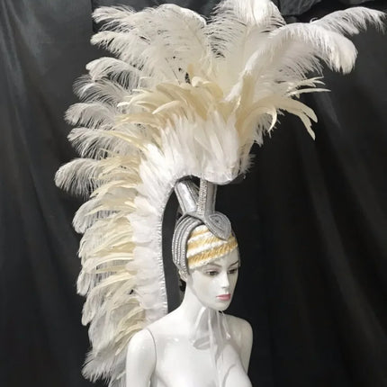 The Stardust Luminary – Premium Feathered Carnival & Samba Halo Headdress