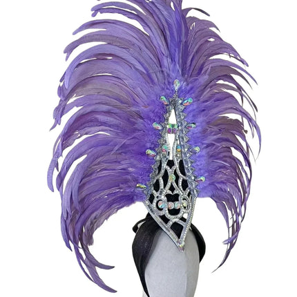The Stardust Luminary Crown – Lavender & Multi-Tone Samba Carnival Headdress