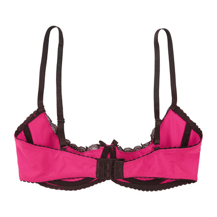 Lace Underwire Half-Cup Balconette Bra