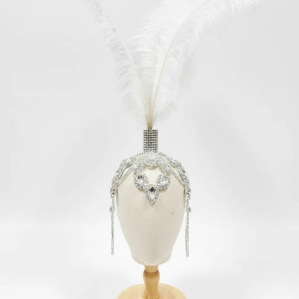 Rhinestone Feather Headdress