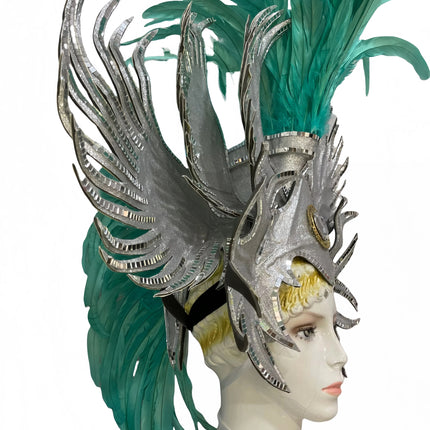 The Stardust Luminary – Premium Feathered Carnival & Samba Halo Headdress