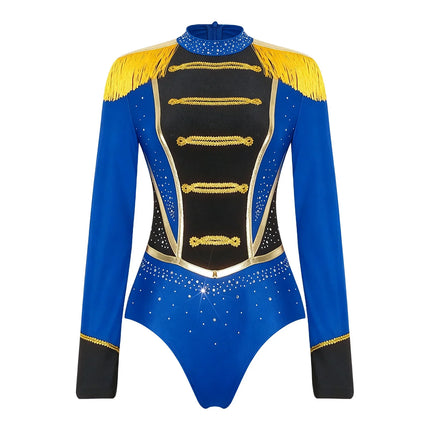Velvet Circus Ringmaster Tailcoat Jacket Marching Band Halloween Showman Outerwear
