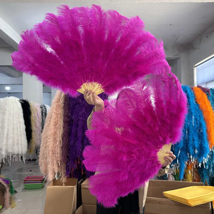 90CM Ostrich Feather Fans