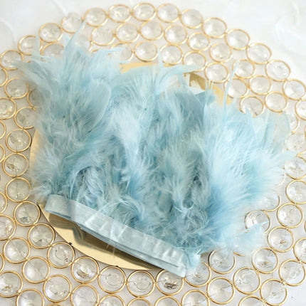Multicolor Turkey Feather Trim Fringe Fluffy Ribbon