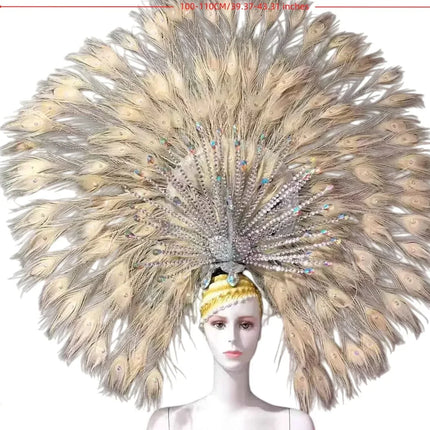 The Stardust Mirage – Premium Mohawk Feather Samba Carnival Headdress