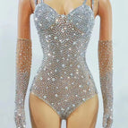 bodysuit & gloves / M