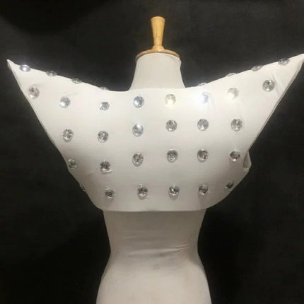 Avant-Garde Showgirl Shoulder Armor Vest – Carnival Stage & Performance Collar Piece