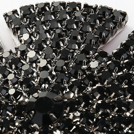 Sparkly Rhinestone Geometric Reusable Nipple Pasties Self-Adhesive Breast Covers