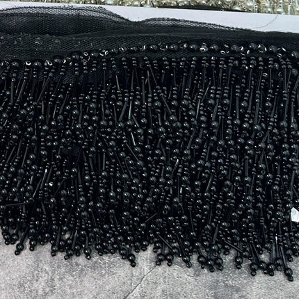 Glass Pearl & Bead Tassel Fringe (5 Yards)