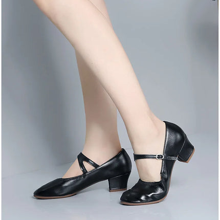 The Stardust Carousel Mary Jane – Classic Low-Heel Dance Pump
