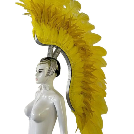 The Stardust Luminary – Premium Feathered Carnival & Samba Halo Headdress