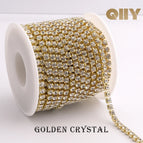 Golden Crystal / SS28-6mm / 1Yard-Pack