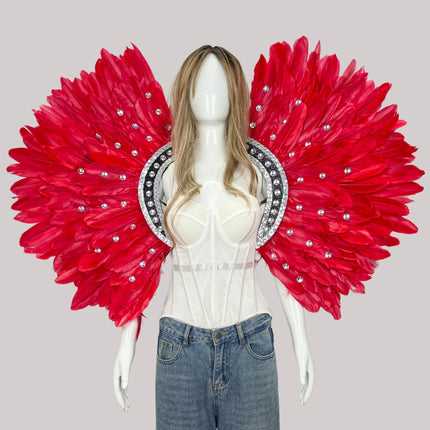Unisex Feather Carnival Shawl & Scarf Performance Accessory