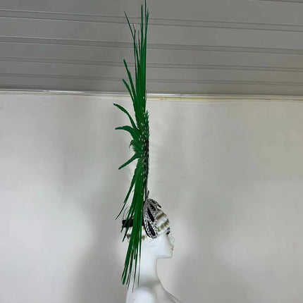 The Stardust Tropicana Samba Crown – Feather & Rhinestone Stage Headdress