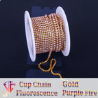 Gold Purple Fire / SS6(2mm)-1yard