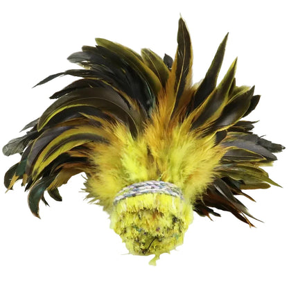 Natural Rooster Saddle Feather Strung Fringe (1 Roll)