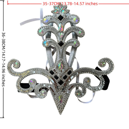 The Stardust Samba Queen – Premium Feathers & Rhinestones Carnival Headdress