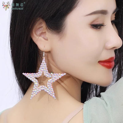 Star Rhinestone Earrings