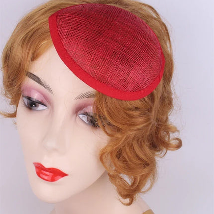 13cm Round & Teardrop Sinamay Fascinator Base DIY Millinery Headpiece Mold