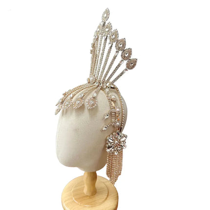 Rhinestone Showgirl Headpiece