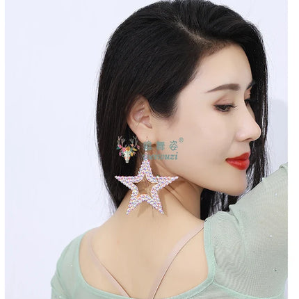 Star Rhinestone Earrings