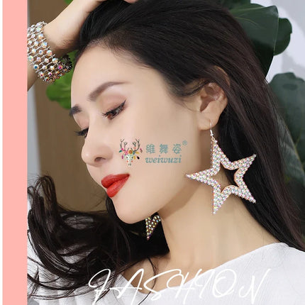 Star Rhinestone Earrings