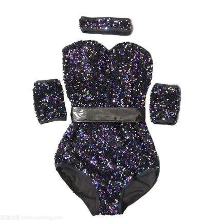 The Stardust Dynasty Sequin Bodysuit – Luxury Structured Stage Leotard