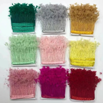 Turkey Feathers Trim Ribbon Fringe