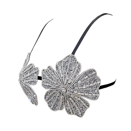 Handmade Crystal Flower Embroidery Rhinestone Costume Bra