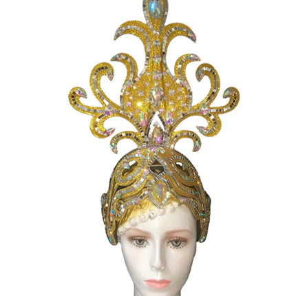 Brazil Rio Spanish Cuba Santiago Havana Venice Dionysia carnival Float Mask dress masque ball costume samba Golden Crown
