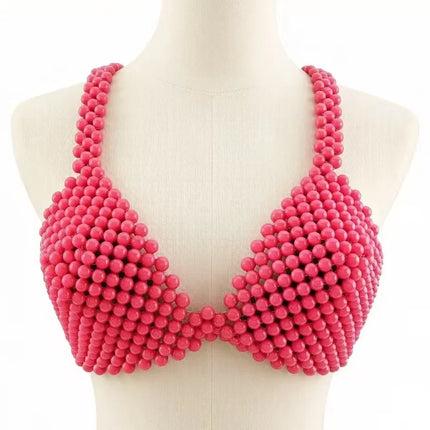 Handmade Pearl Bikini Bra Chain & Worn-Outside Body Jewelry