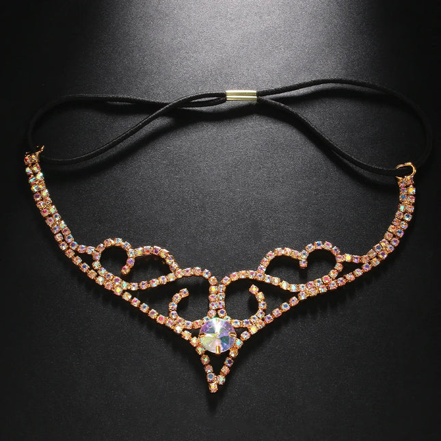 Rhinestone Drop Head Chain Headpiece