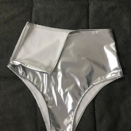 Glossy Metallic Triangle Performance Shorts
