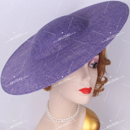 40cm Large Round Sinamay Fascinator Base DIY Millinery Derby Hat Headpiece Mold