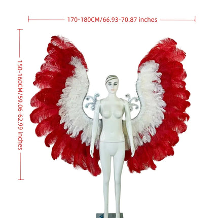 The Stardust Phoenix Wings – Deluxe Feathered Samba Backpiece & Stage Wings