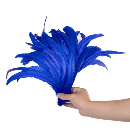 100PCS Natural Rooster Tail Feathers (25-40CM)