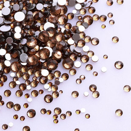 SS3-SS30 Yellow Series Non-Hotfix Glass Flat Back Rhinestones
