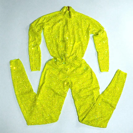 Sparkly Rhinestone Luxury Jumpsuit & Stage Performance Costume