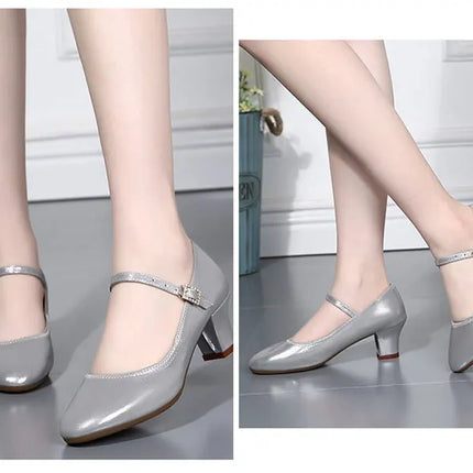 The Stardust Darling Mary Jane – Classic Block Heel Practice Shoe