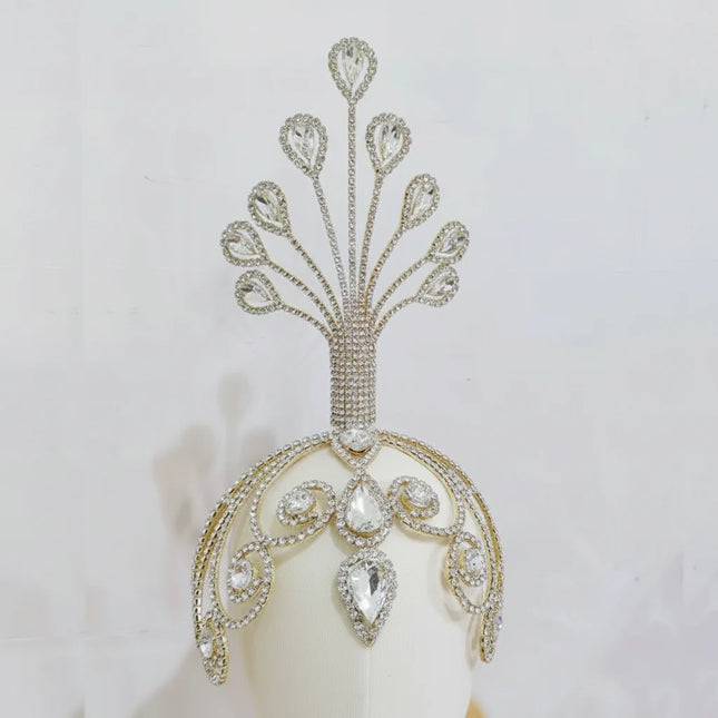 Rhinestone Tall Headpiece Base