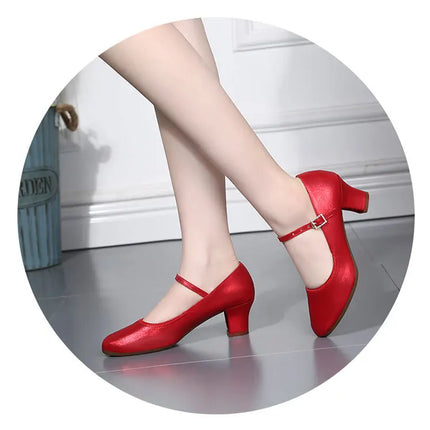 The Stardust Darling Mary Jane – Classic Block Heel Practice Shoe