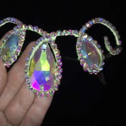 Rhinestone Drop Head Chain Headpiece